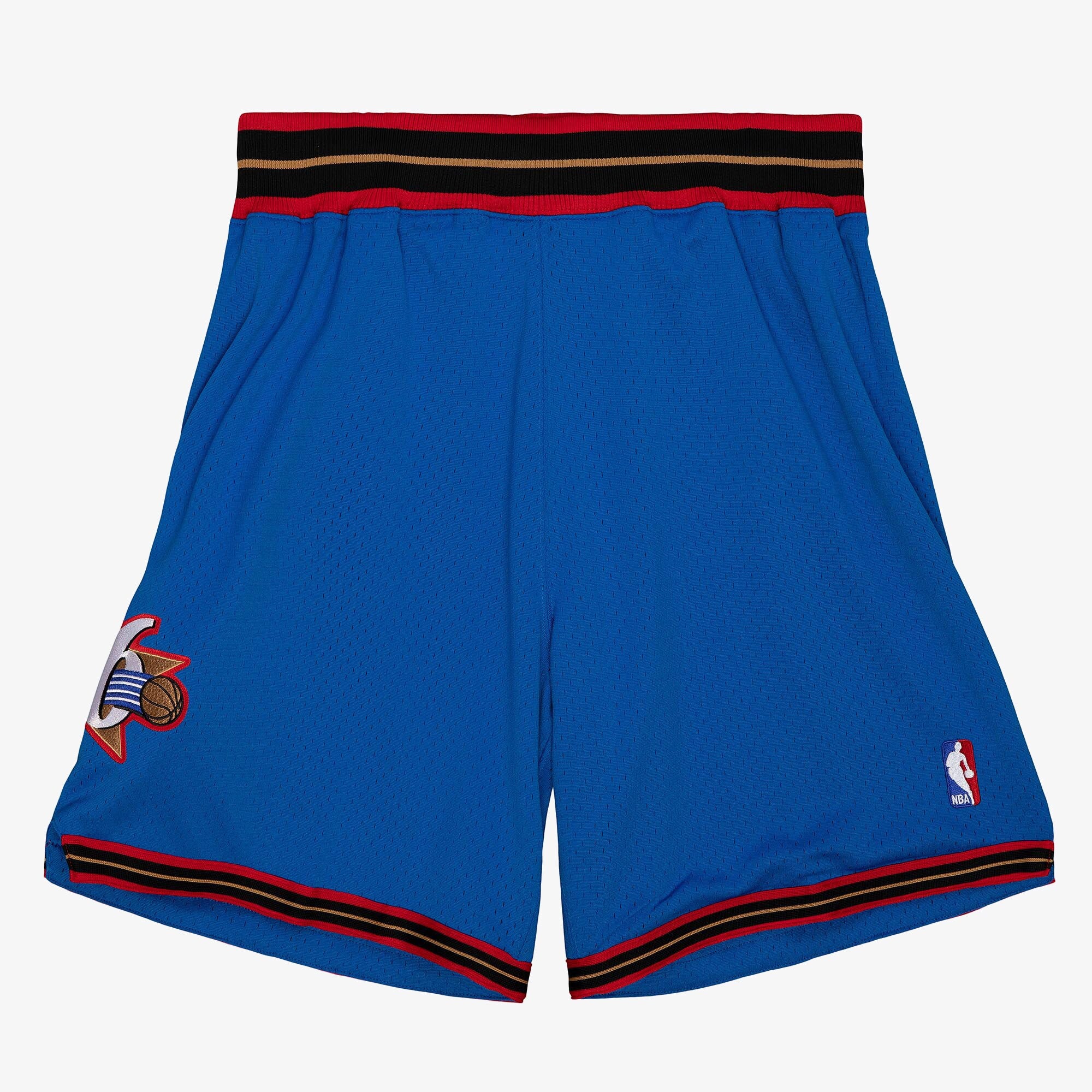 MENS MITCHELL & NESS NBA AUTHENTIC ALTERNATE SHORTS 76ERS 99-00