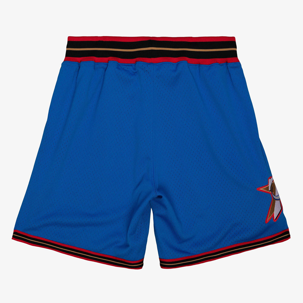 MENS MITCHELL & NESS NBA AUTHENTIC ALTERNATE SHORTS 76ERS 99-00