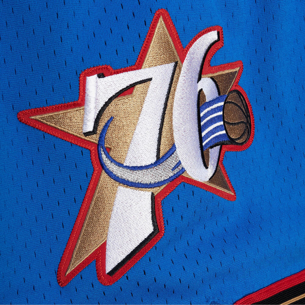 MENS MITCHELL & NESS NBA AUTHENTIC ALTERNATE SHORTS 76ERS 99-00