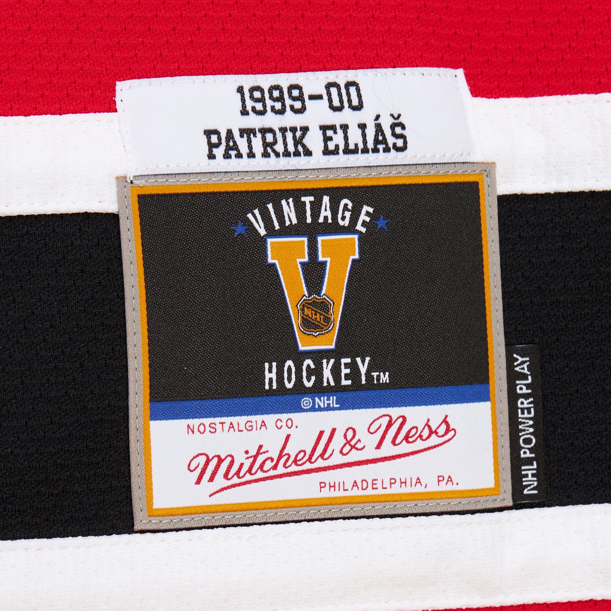 Mens Mitchell & Ness NHL DARK JERSEY DEVILS 1999 PATRIK ELIAS
