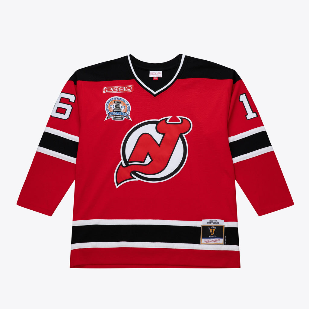 Mens Mitchell & Ness NHL DARK JERSEY DEVILS 1999 BOBBY HOLIK