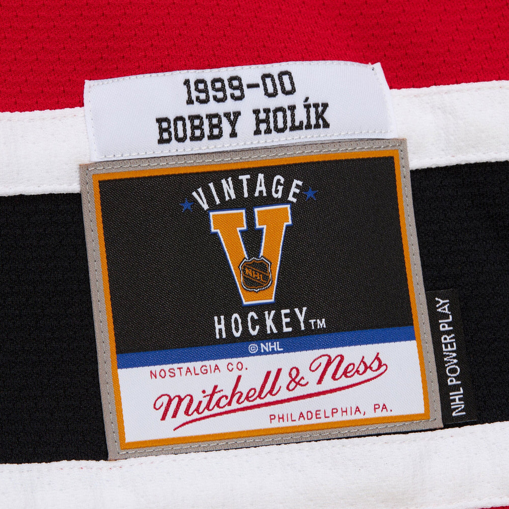 Mens Mitchell & Ness NHL DARK JERSEY DEVILS 1999 BOBBY HOLIK