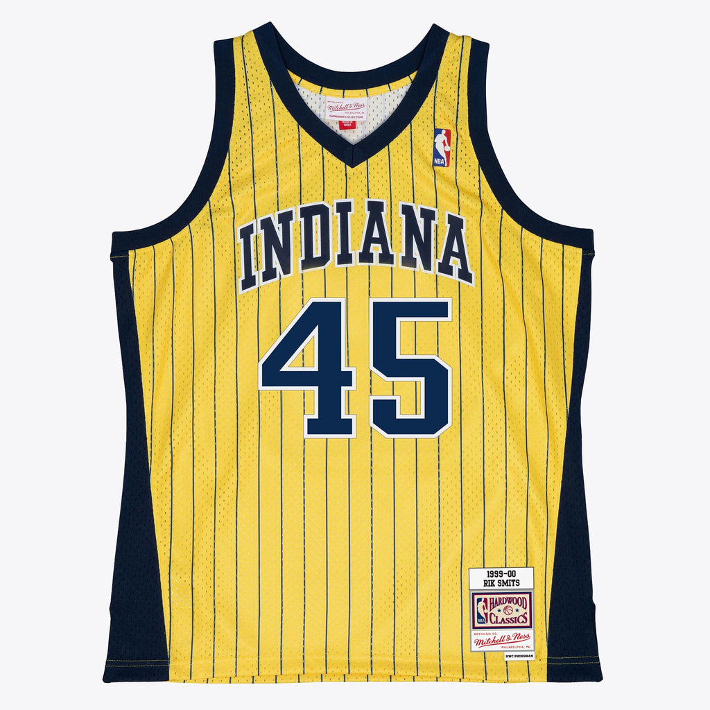 MENS MITCHELL & NESS NBA SWINGMAN JERSEY PACERS 1999 RIK SMITS