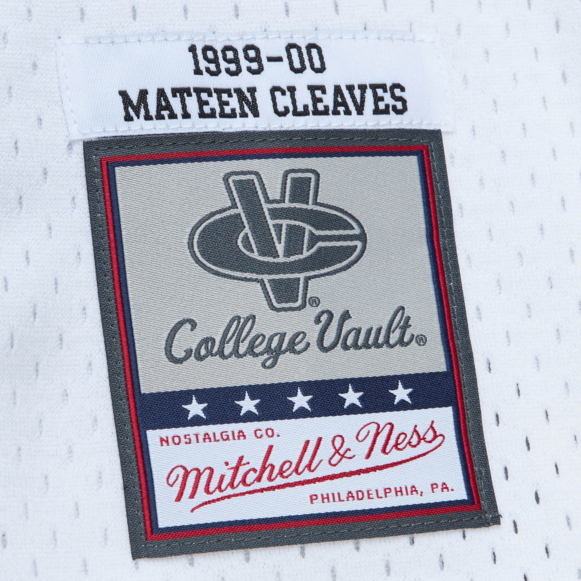 Mens Mitchell & Ness NCAA WHITE JERSEY MICH STATE 1999 MATEEN CLEAVES