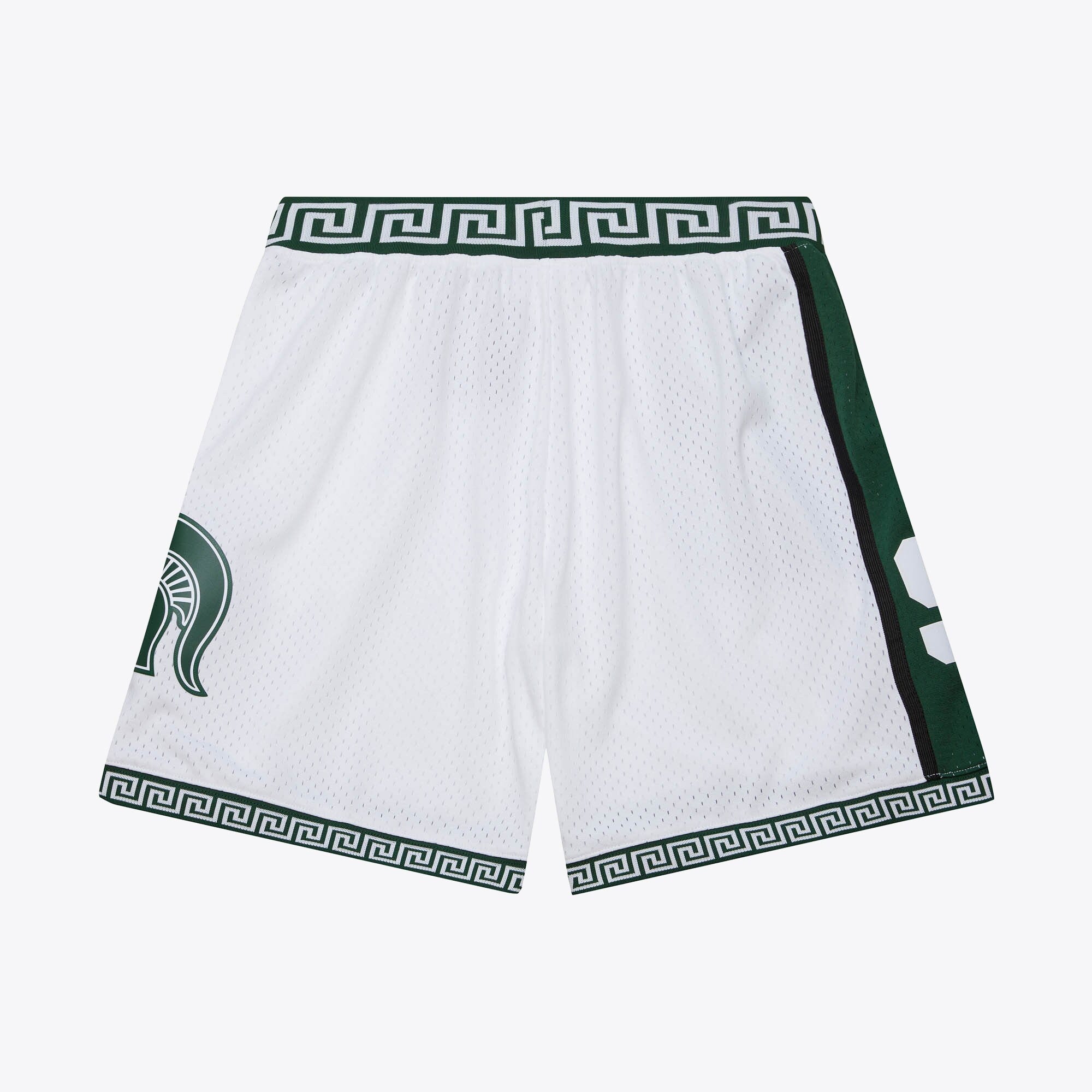 MENS MITCHELL & NESS NCAA WHITE SHORTS MICH STATE 1999