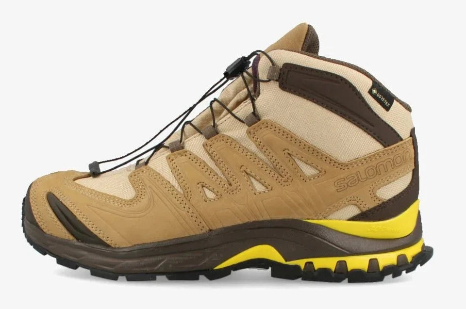 [L47170700] Mens Salomon XA PRO 3D MID GTX FOR BGS 'SAFARI KELP YELLOW'