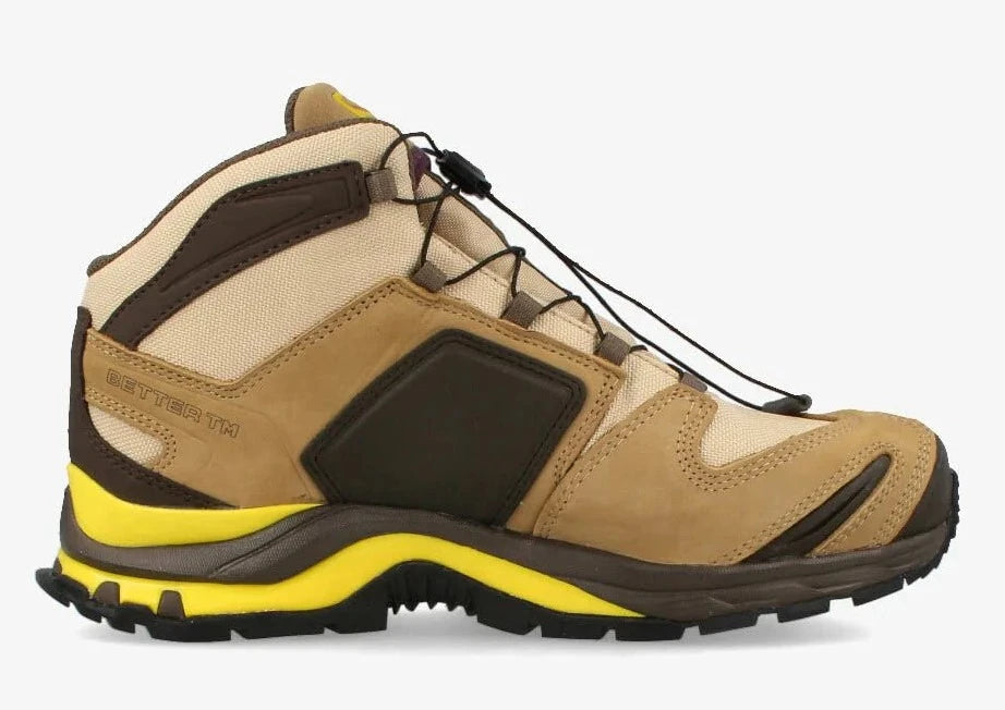 [L47170700] Mens Salomon XA PRO 3D MID GTX FOR BGS 'SAFARI KELP YELLOW'