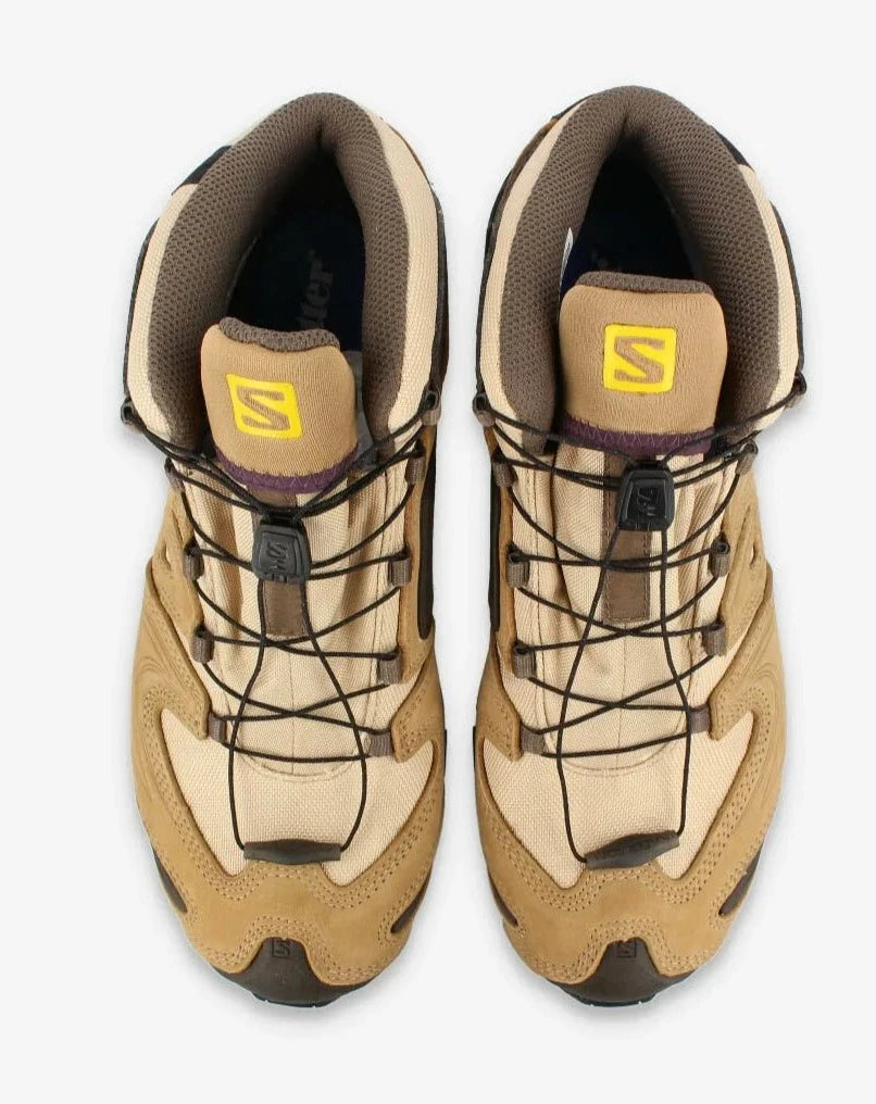 [L47170700] Mens Salomon XA PRO 3D MID GTX FOR BGS 'SAFARI KELP YELLOW'