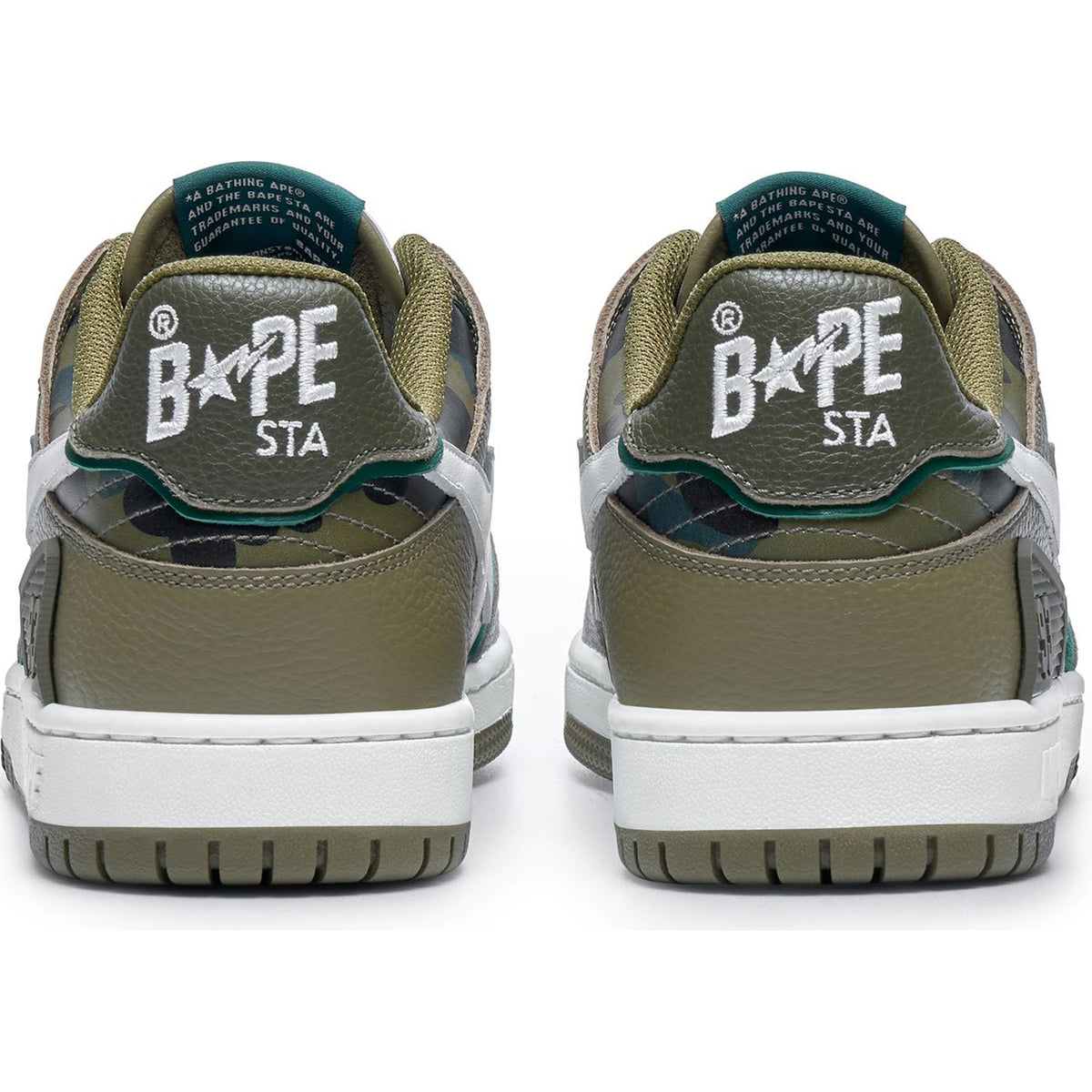 [001FWJ301026-OLD] Mens A Bathing Ape Sk8 Sta 'Olive Drab Green Camo'