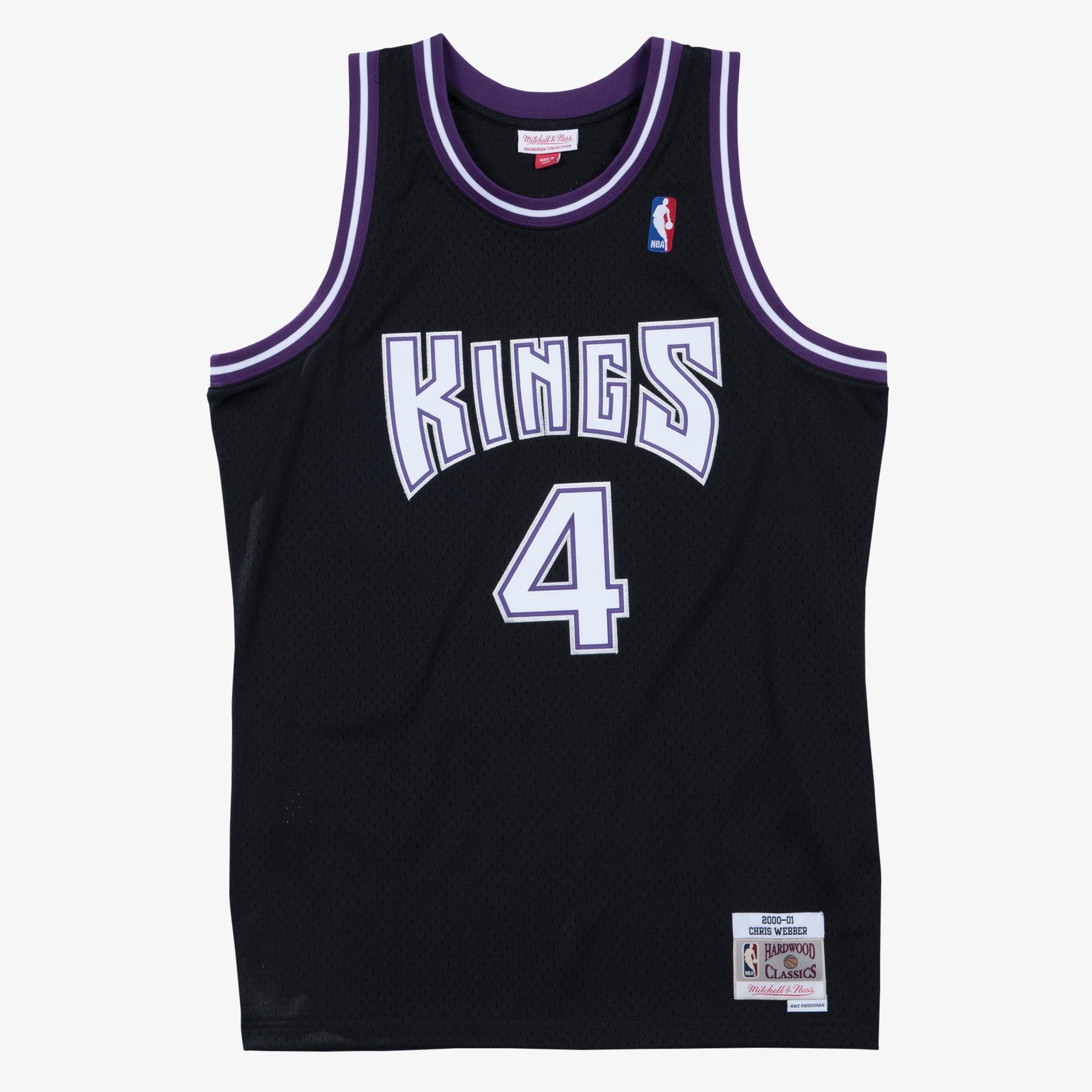 Mens Mitchell & Ness NBA SWINGMAN ROAD JERSEY KINGS 2000 CHRIS WEBBER