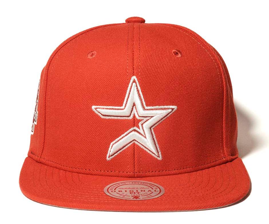 MENS MITCHELL & NESS MLB BACK TO BASICS SNAPBACK COOP ASTROS - RED