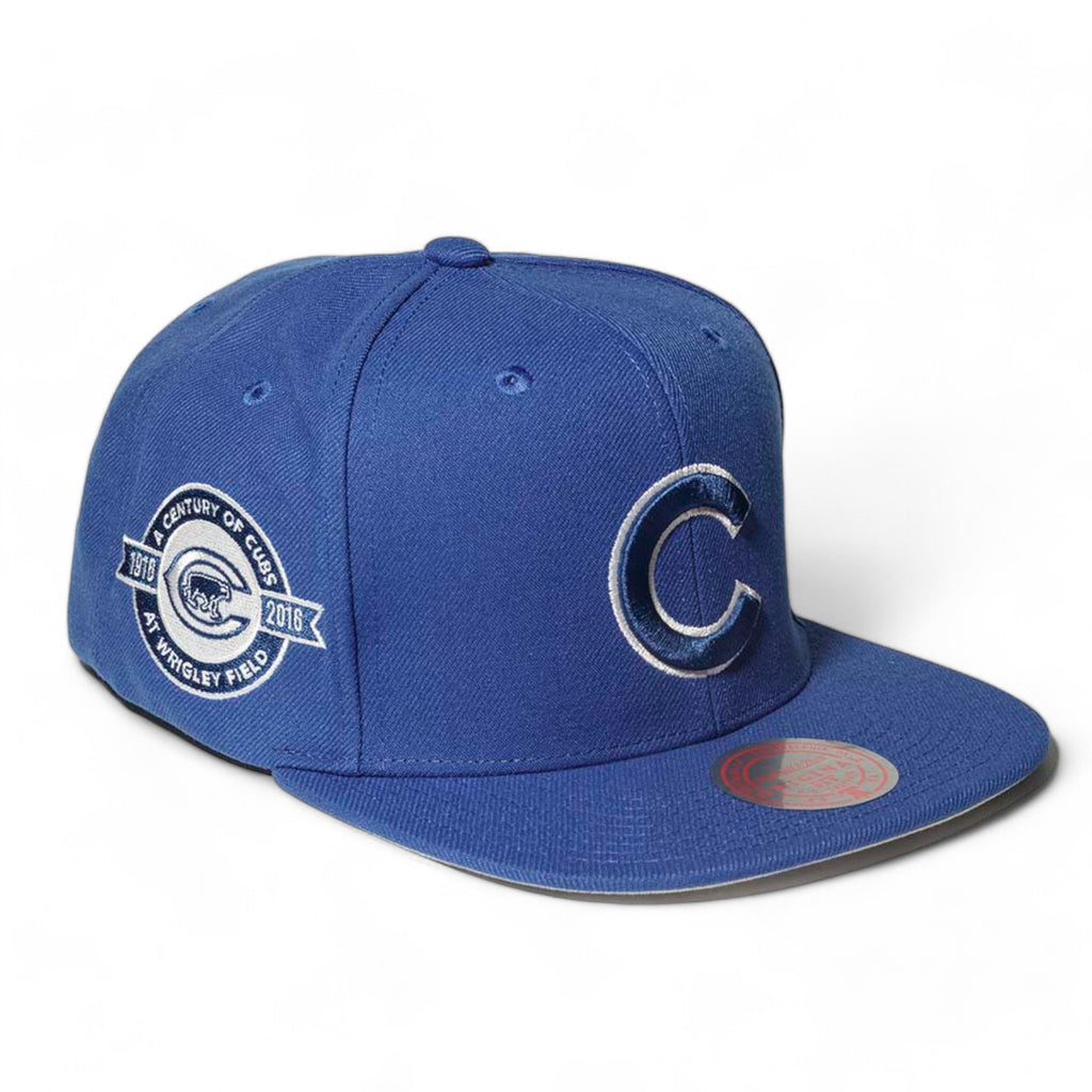 MENS MITCHELL & NESS MLB BACK TO BASICS SNAPBACK CUBS - BLUE