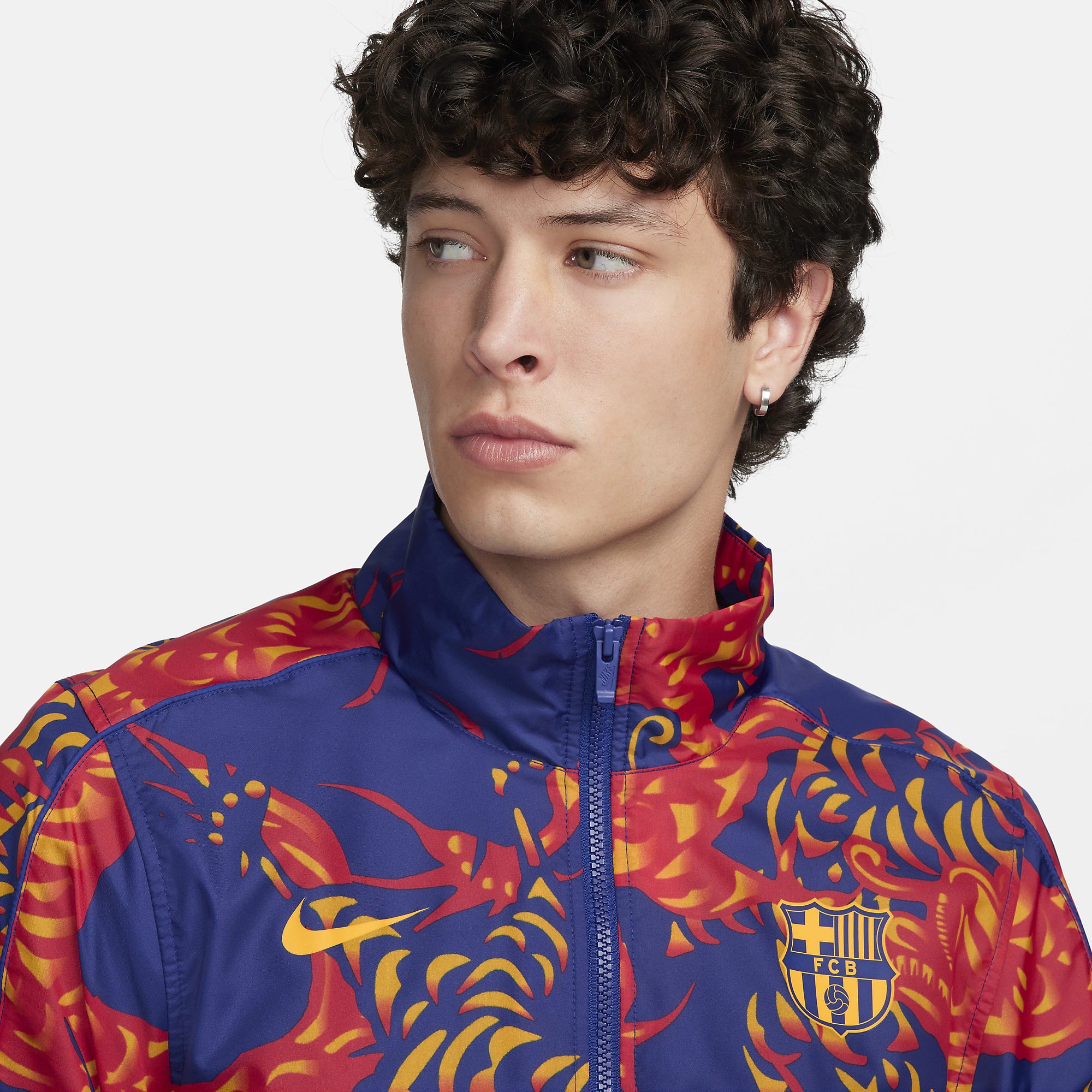 [FJ5565-455] MENS NIKE FC BARCELONA SOCCER WOVEN TRACKSUIT
