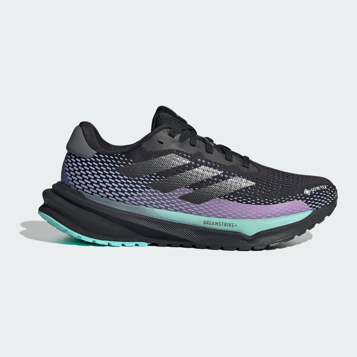 [ID6305] WOMENS ADIDAS SUPERNOVA GORE-TEX 'BLACK SEMI FLASH AQUA' 1