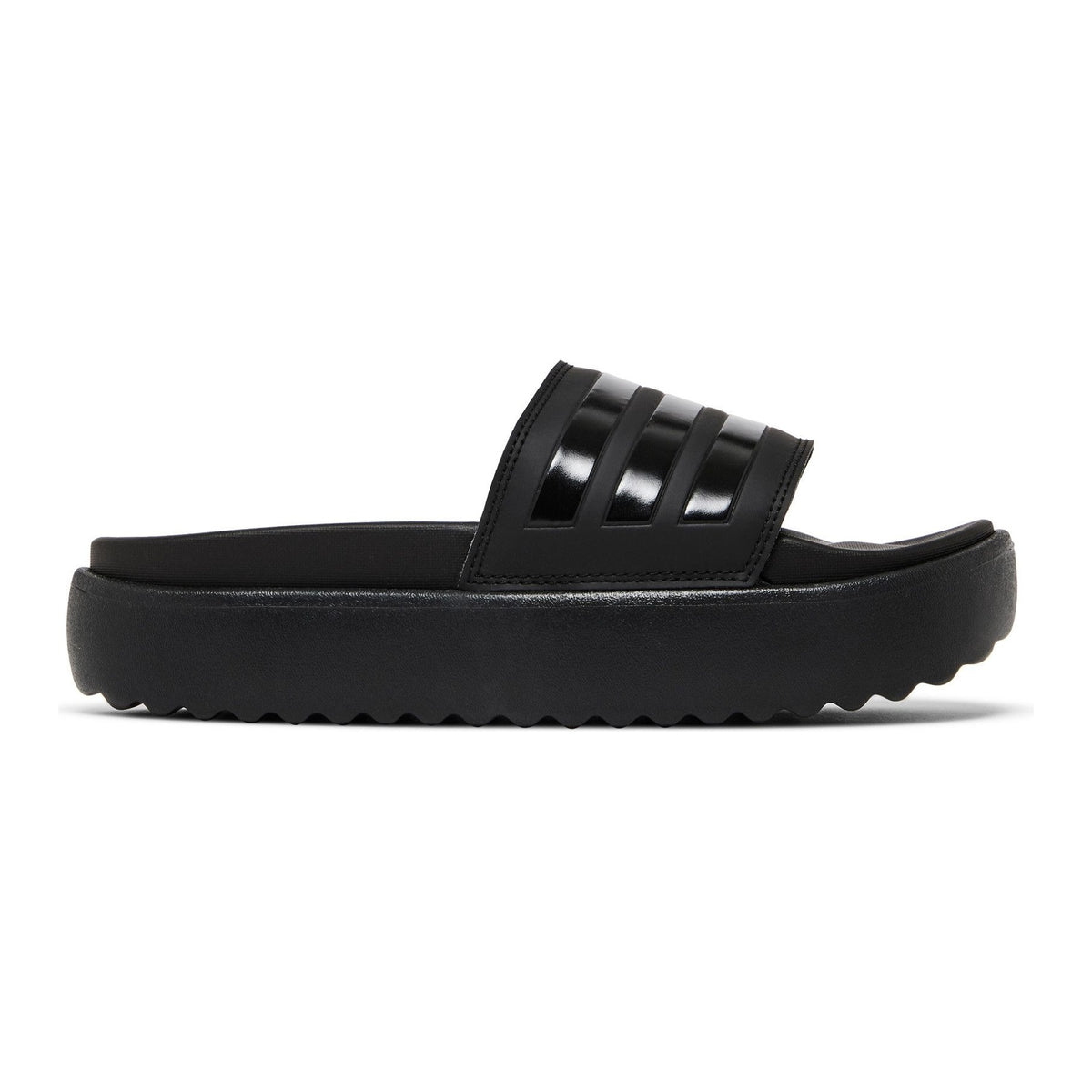 [HQ6179] WOMENS ADIDAS ADILETTE PLATFORM SLIDE 'TRIPLE BLACK' 1