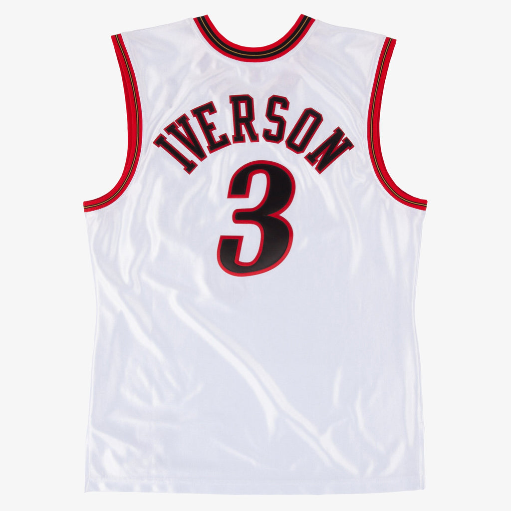 Mens Mitchell & Ness NBA AUTHENTIC JERSEY 76ERS 2001 ALLEN IVERSON
