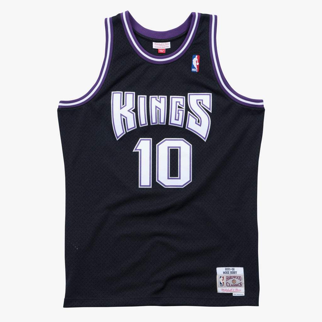 Mens Mitchell & Ness NBA SWINGMAN ROAD JERSEY KINGS 2001 MIKE BIBBY