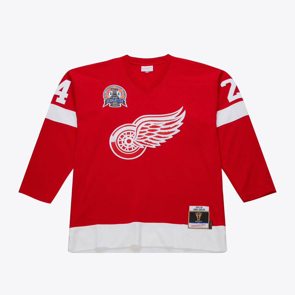 Mens Mitchell & Ness NHL DARK JERSEY RED WINGS 2001 CHRIS CHELIOS