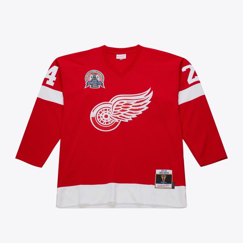 Mens Mitchell & Ness NHL DARK JERSEY RED WINGS 2001 CHRIS CHELIOS