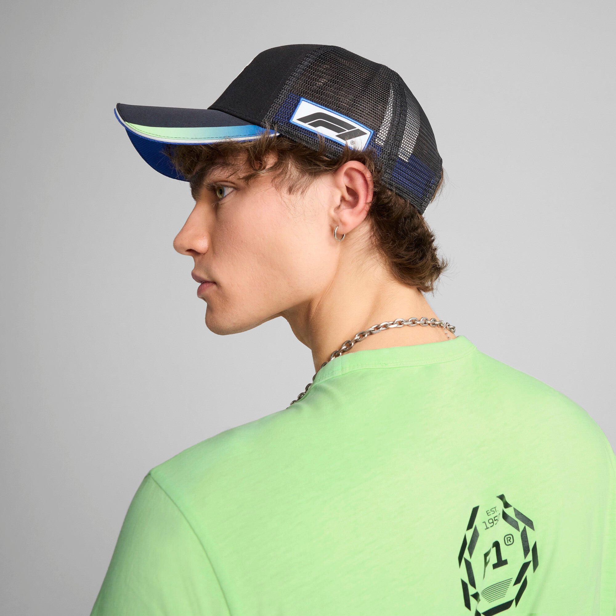 [026346-01] MENS PUMA F1 RACING TRUCKER CAP