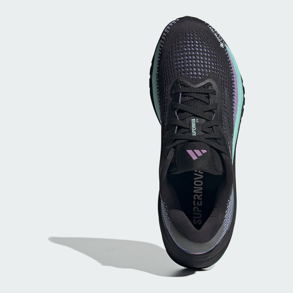 [ID6305] WOMENS ADIDAS SUPERNOVA GORE-TEX 'BLACK SEMI FLASH AQUA' 2