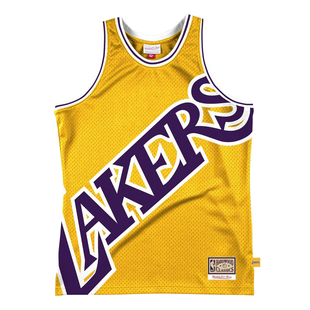 [MSTKBW19146-LALLTGD] MENS MITCHELL & NESS BLOWN OUT FASHION JERSEY LAKERS