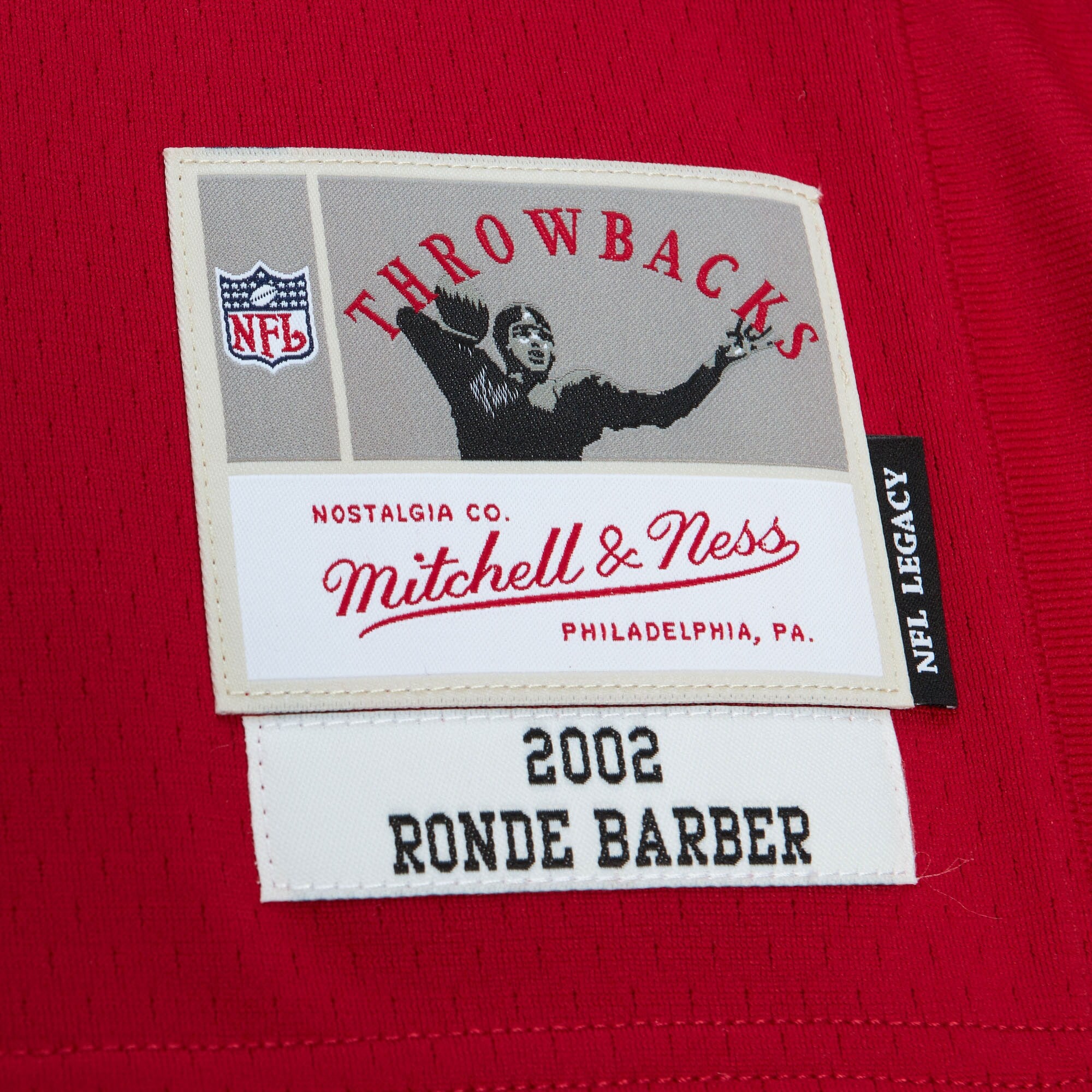 MENS MITCHELL & NESS NFL DARK JERSEY BUCCANEERS 2002 RONDE BARBER