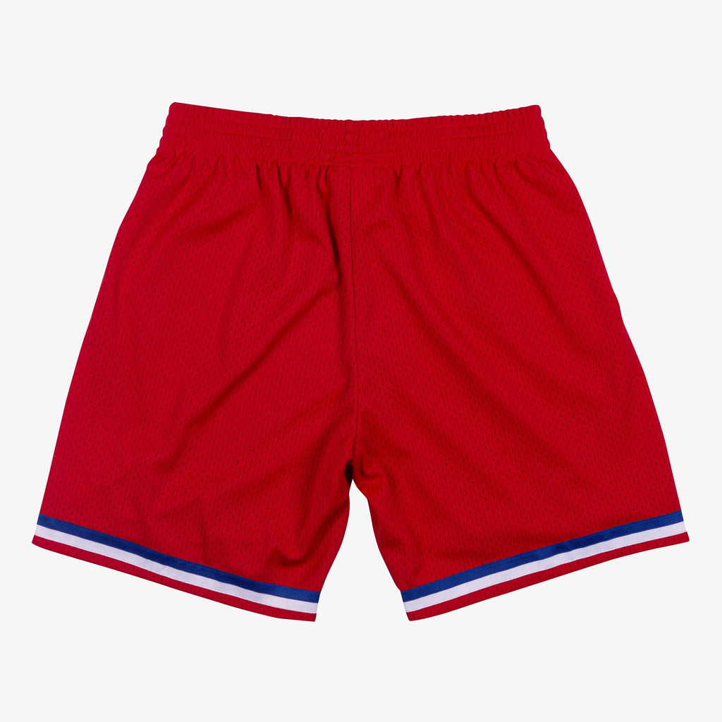 MENS MITCHELL & NESS NBA SWINGMAN SHORTS 76ERS 2002