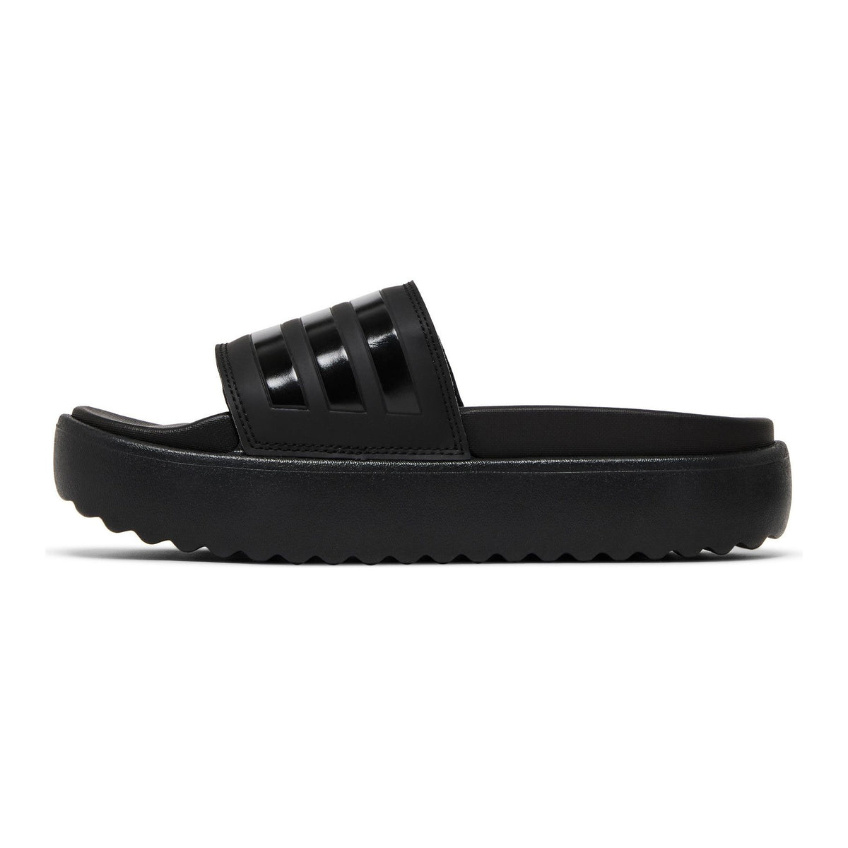 [HQ6179] WOMENS ADIDAS ADILETTE PLATFORM SLIDE 'TRIPLE BLACK' 2