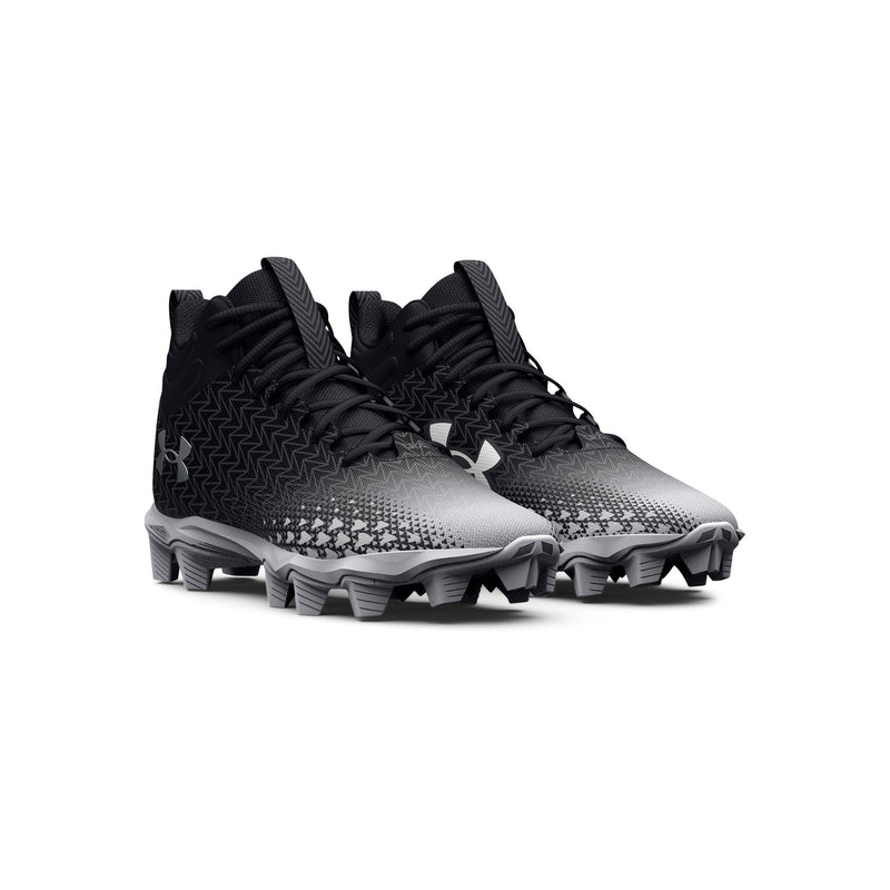 [3026344-001] GRADE SCHOOL UNDER ARMOUR SPOTLIGHT FRANCHISE 3.0 RM 'BLACK WHITE' - PAIR