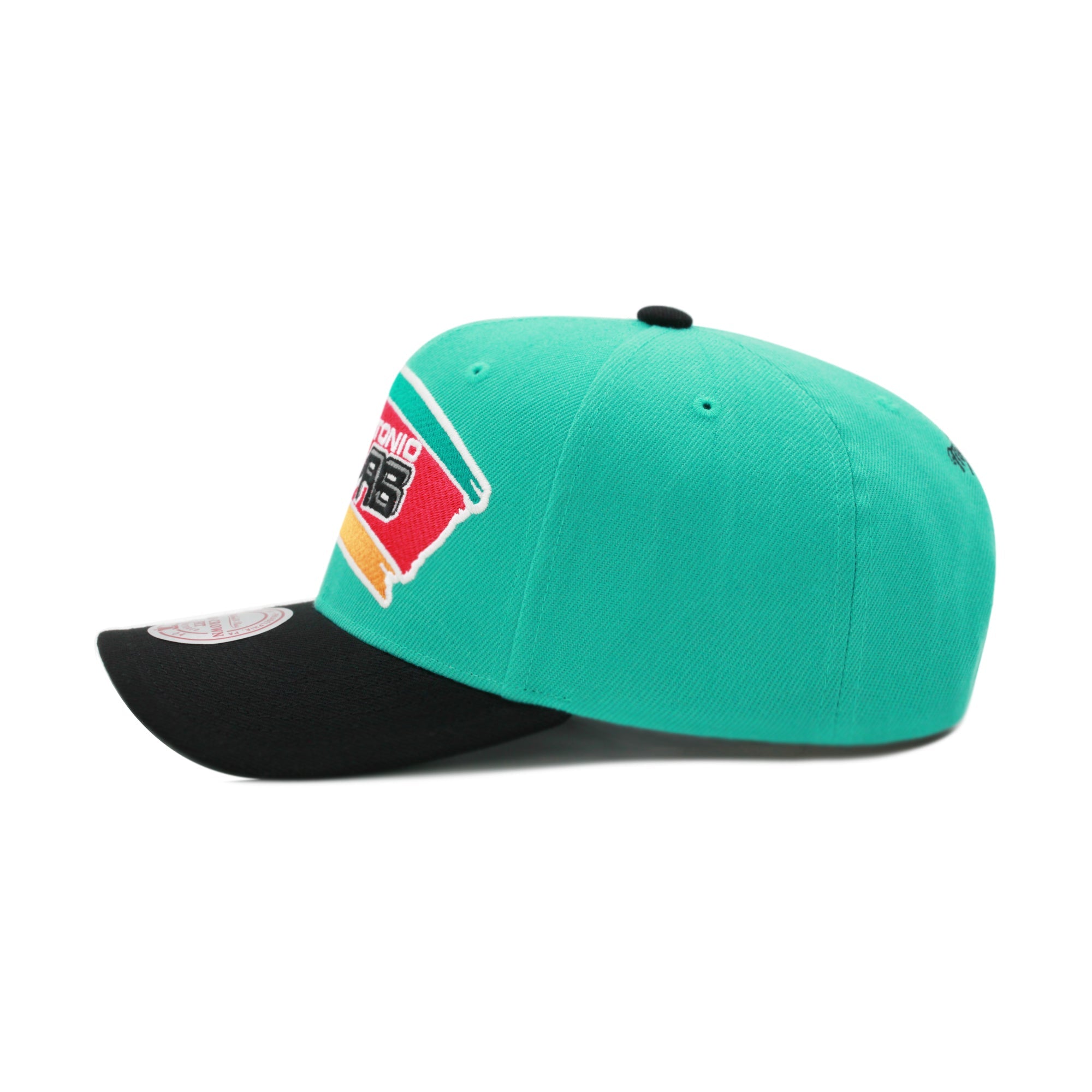 MENS MITCHELL & NESS NBA XL PRO SNAPBACK HWC SPURS - TEAL-BLACK