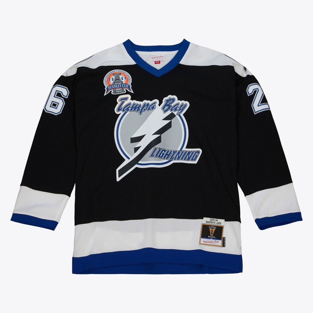 Mens Mitchell & Ness NHL DARK JERSEY LIGHTNING 2003 MARTIN ST. LOUIS