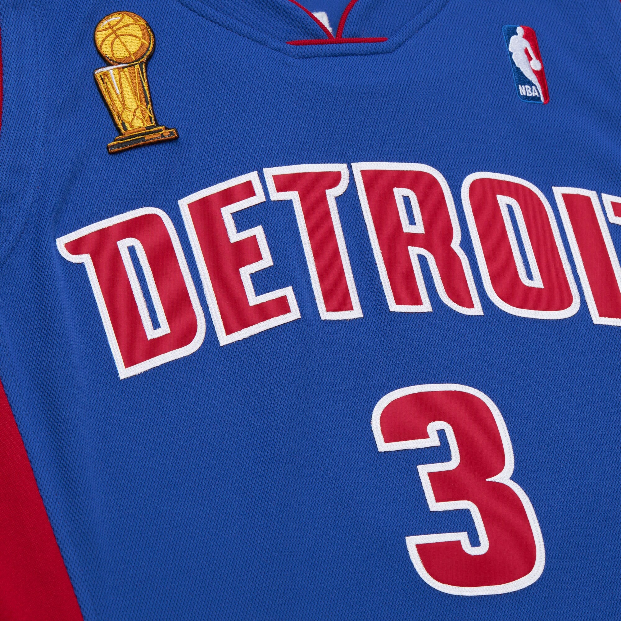 Mens Mitchell & Ness NBA DARK FINALS JERSEY PISTONS 2003 BEN WALLACE