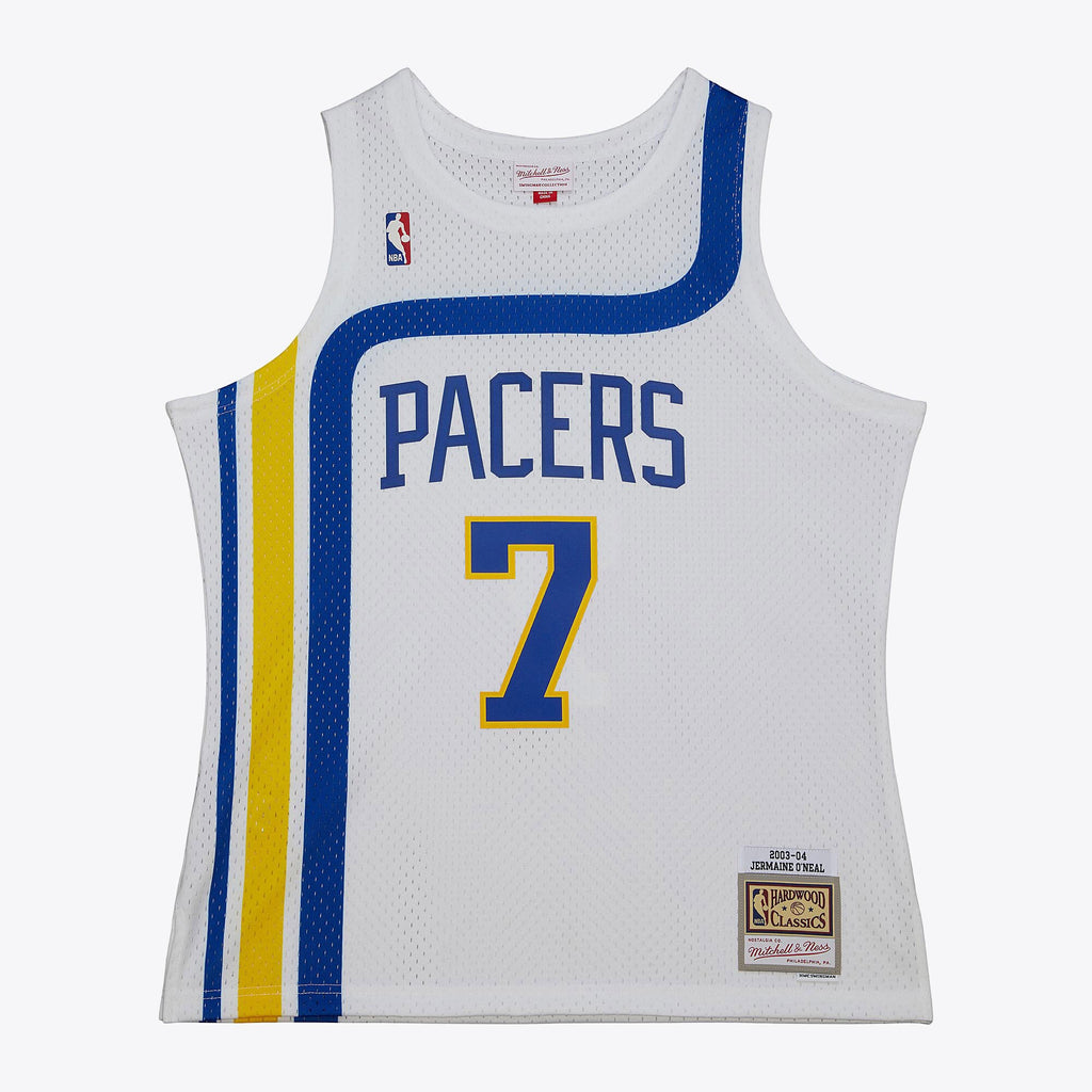 Mens Mitchell & Ness NBA WHITE HWC JERSEY PACERS 2003 JERMAINE O'NEAL