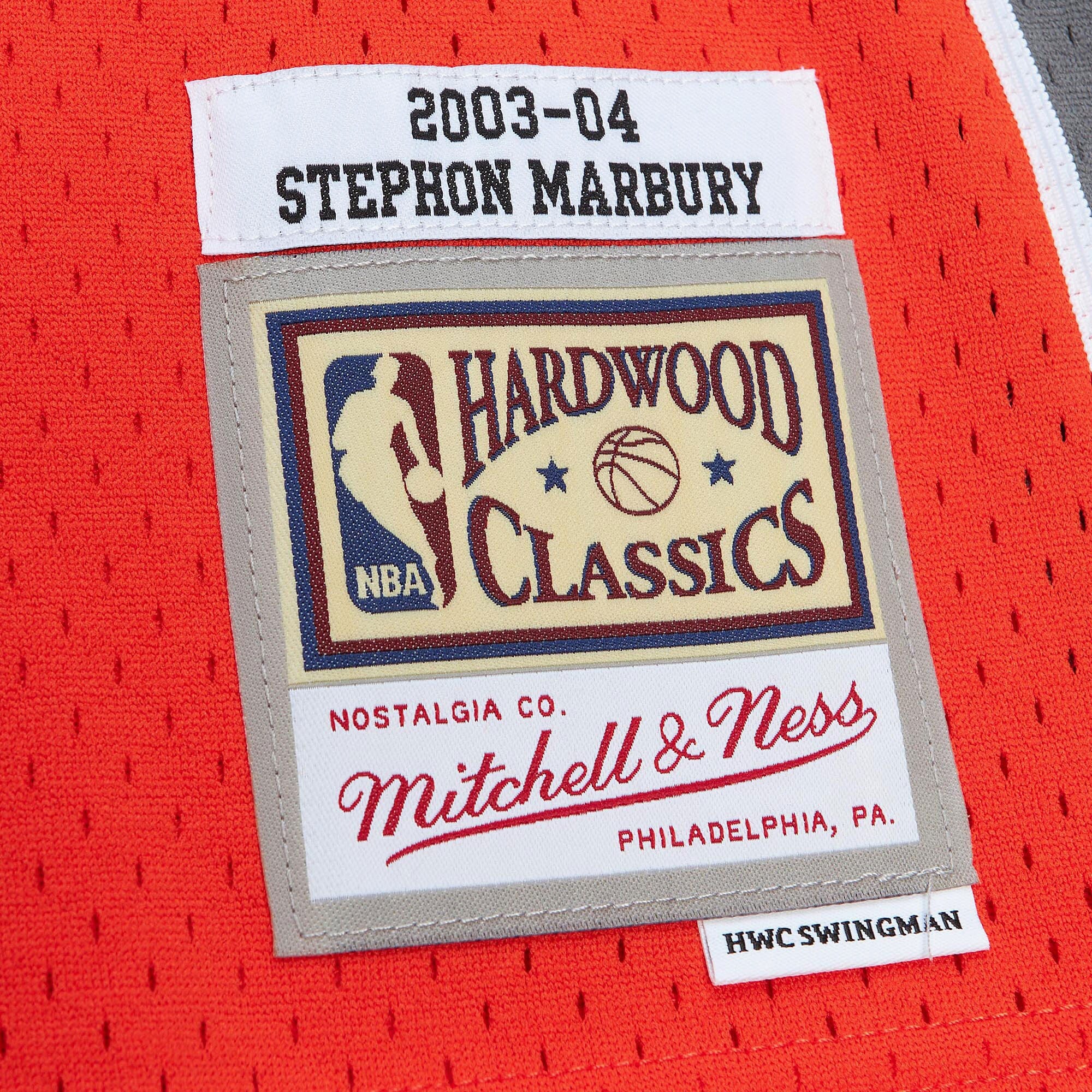 MENS MITCHELL & NESS NBA ALT. ORANGE JERSEY SUNS 2003 STEPHON MARBURY