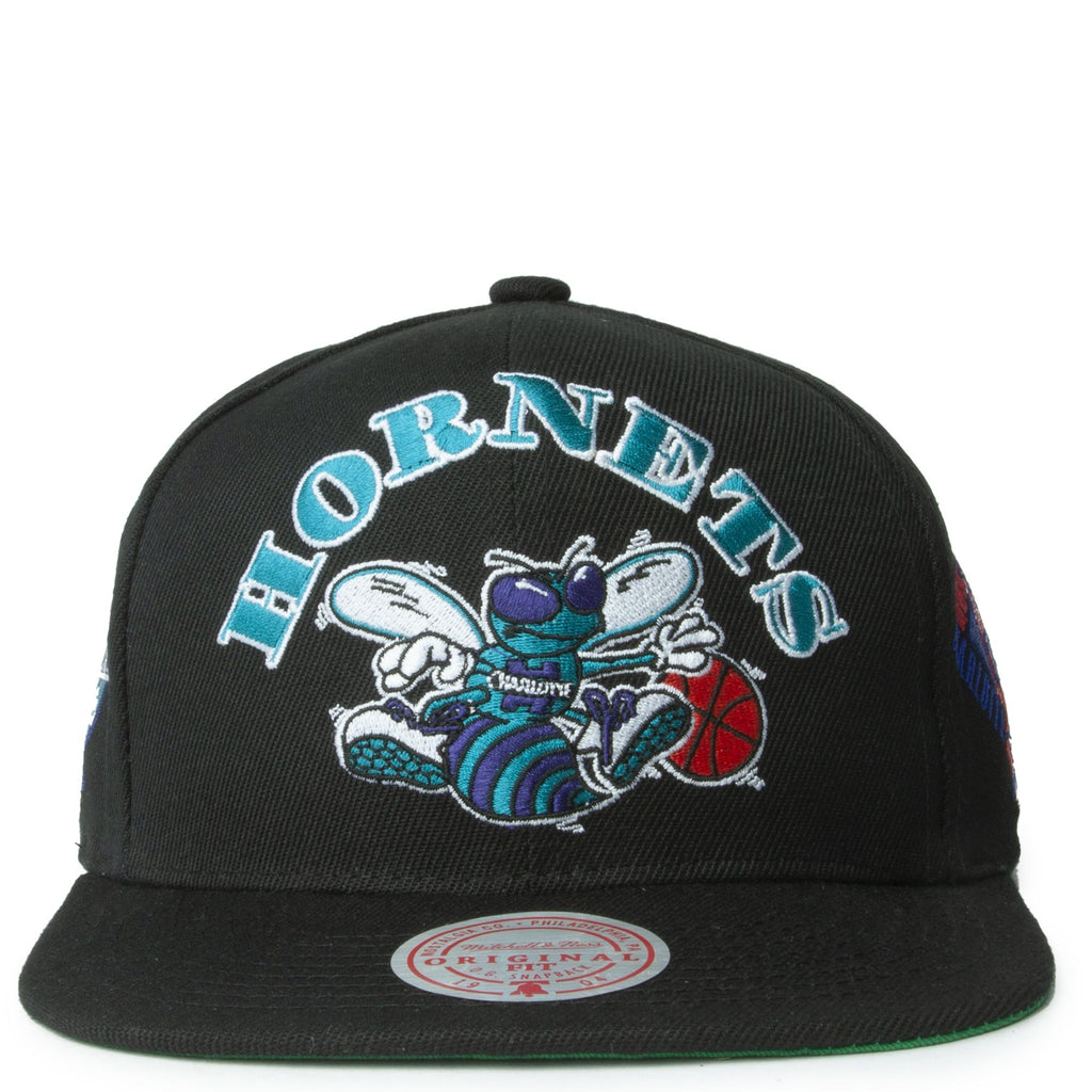 MENS MITCHELL & NESS NBA MY SQUAD SNAPBACK HWC HORNETS - BLACK