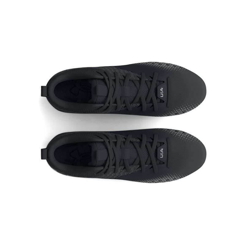 [3026979-001] GRADE SCHOOL UNDER ARMOUR SPOTLIGHT SELECT 3 MC 'BLACK METALLIC SILVER' - TOE