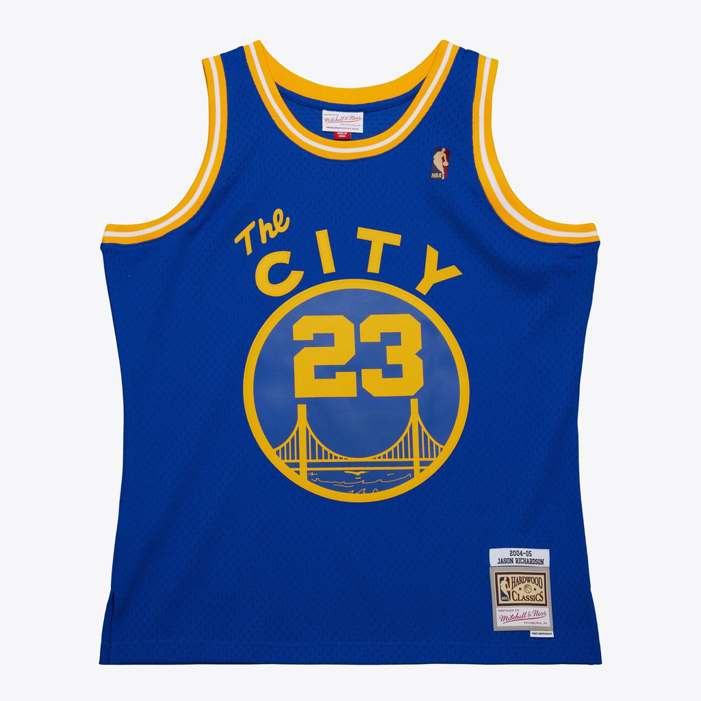 MENS MITCHELL & NESS NBA BLUE ALTERNATE JERSEY WARRIORS 2004 JASON RICHARDSON
