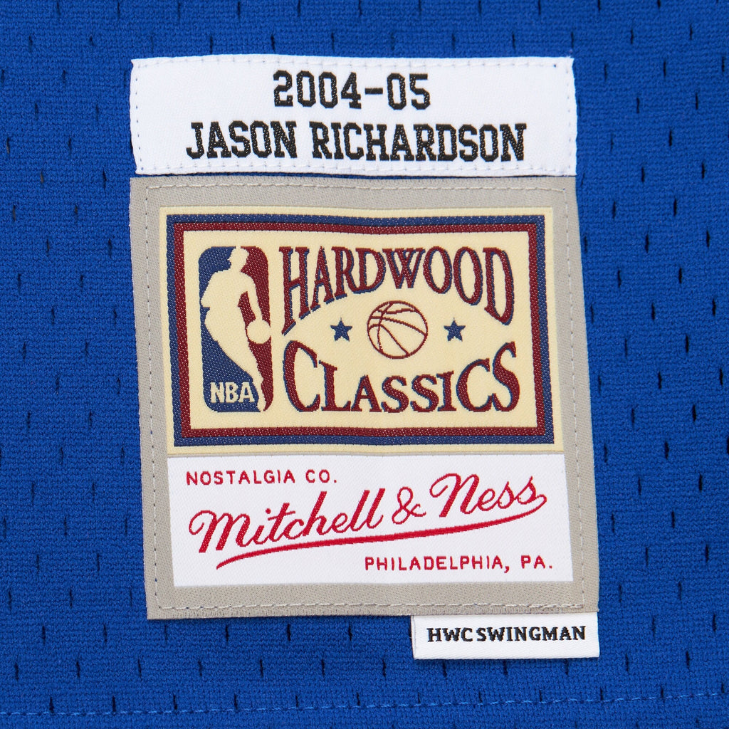 MENS MITCHELL & NESS NBA BLUE ALTERNATE JERSEY WARRIORS 2004 JASON RICHARDSON