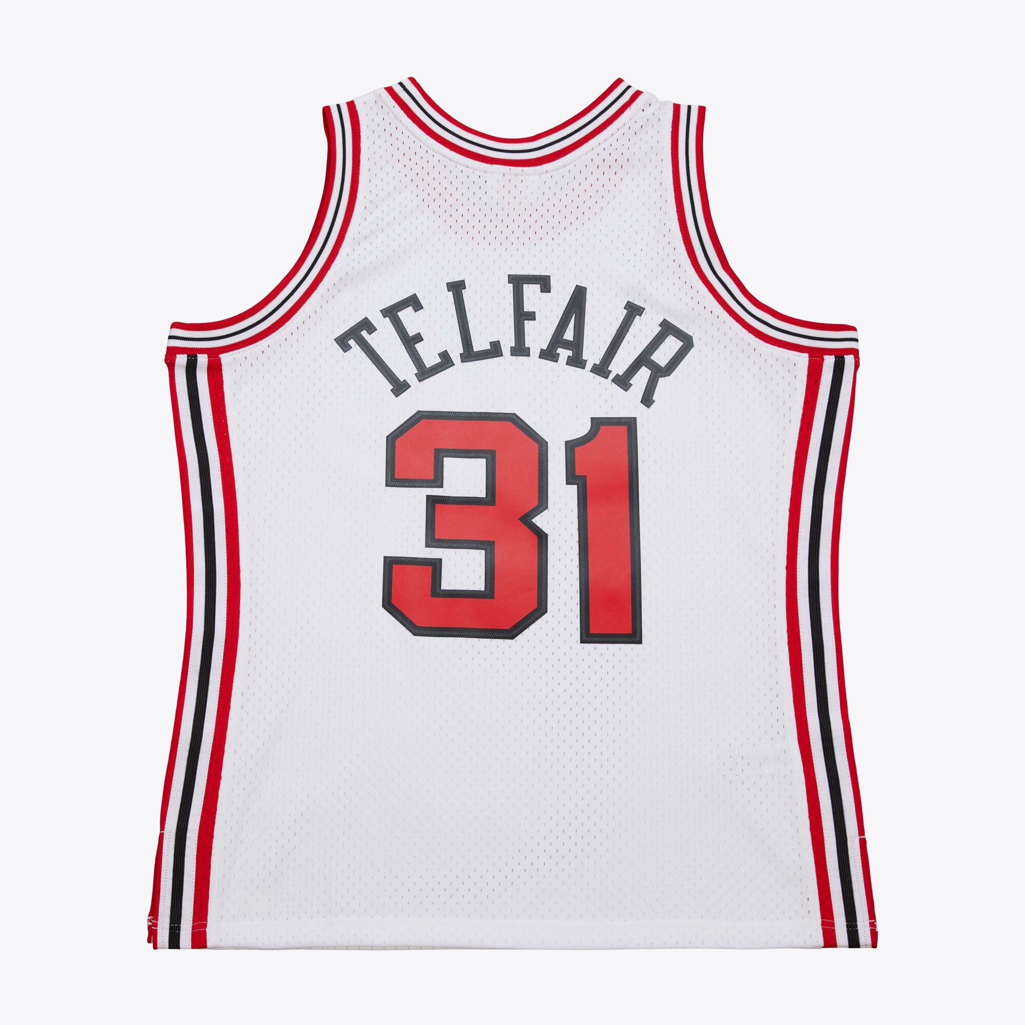 MENS MITCHELL & NESS NBA WHITE JERSEY TRAIL BLAZERS 2004 SEBASTIAN TELFAIR