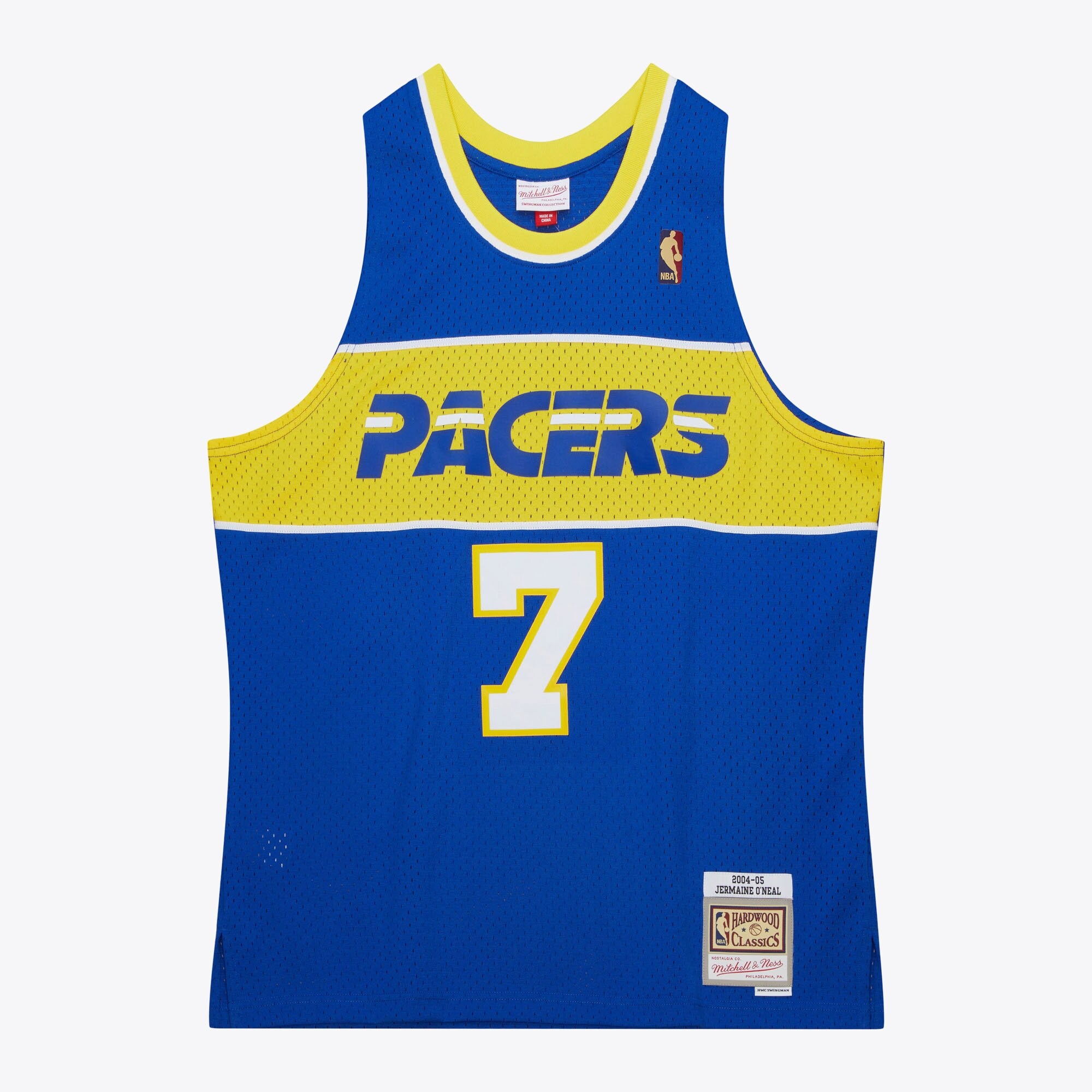 Mens Mitchell & Ness NBA HWC JERSEY PACERS 2004 JERMAINE O'NEAL