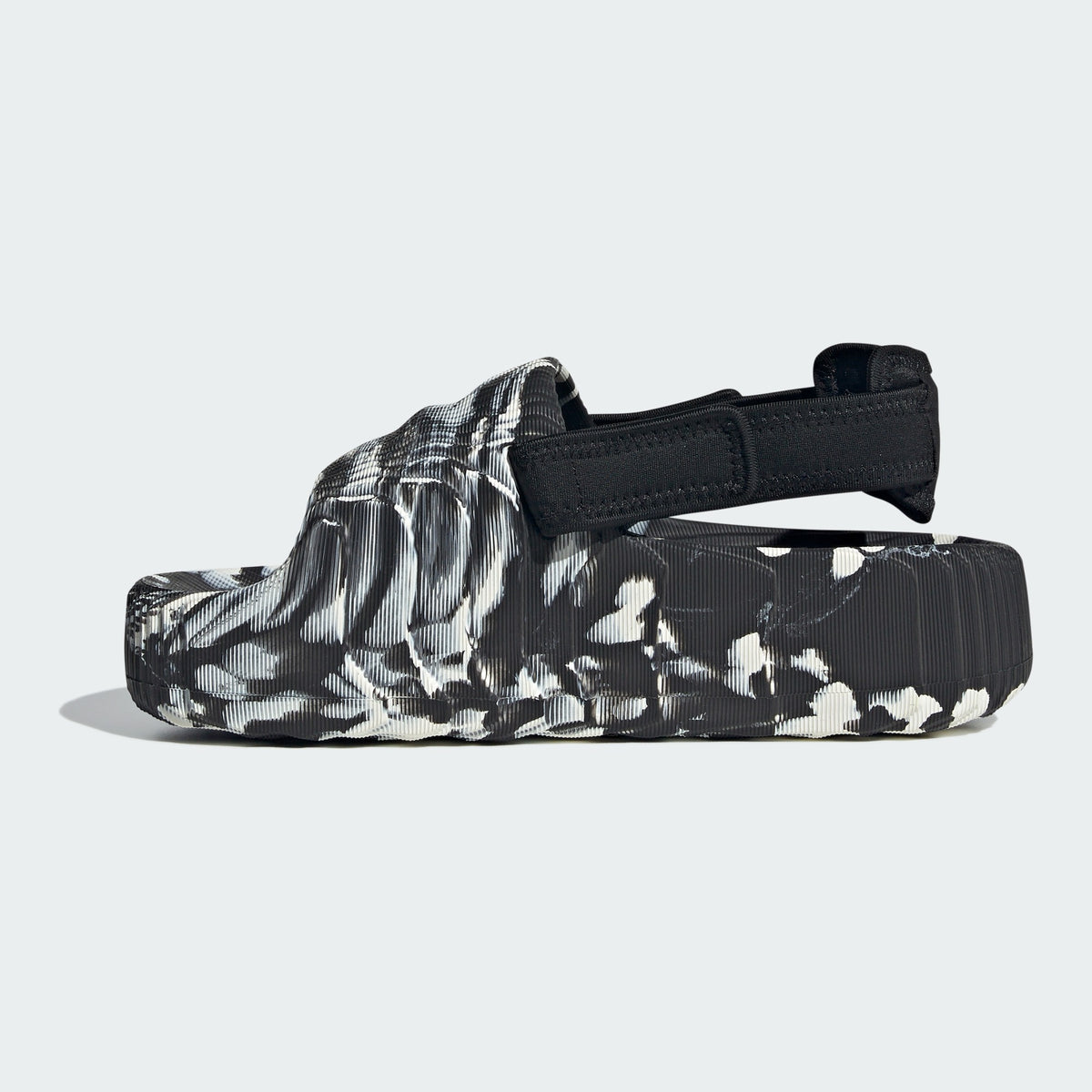 [IE5650] WOMENS ADIDAS ADILETTE 22 XLG 'CORE BLACK OFF WHITE' 5
