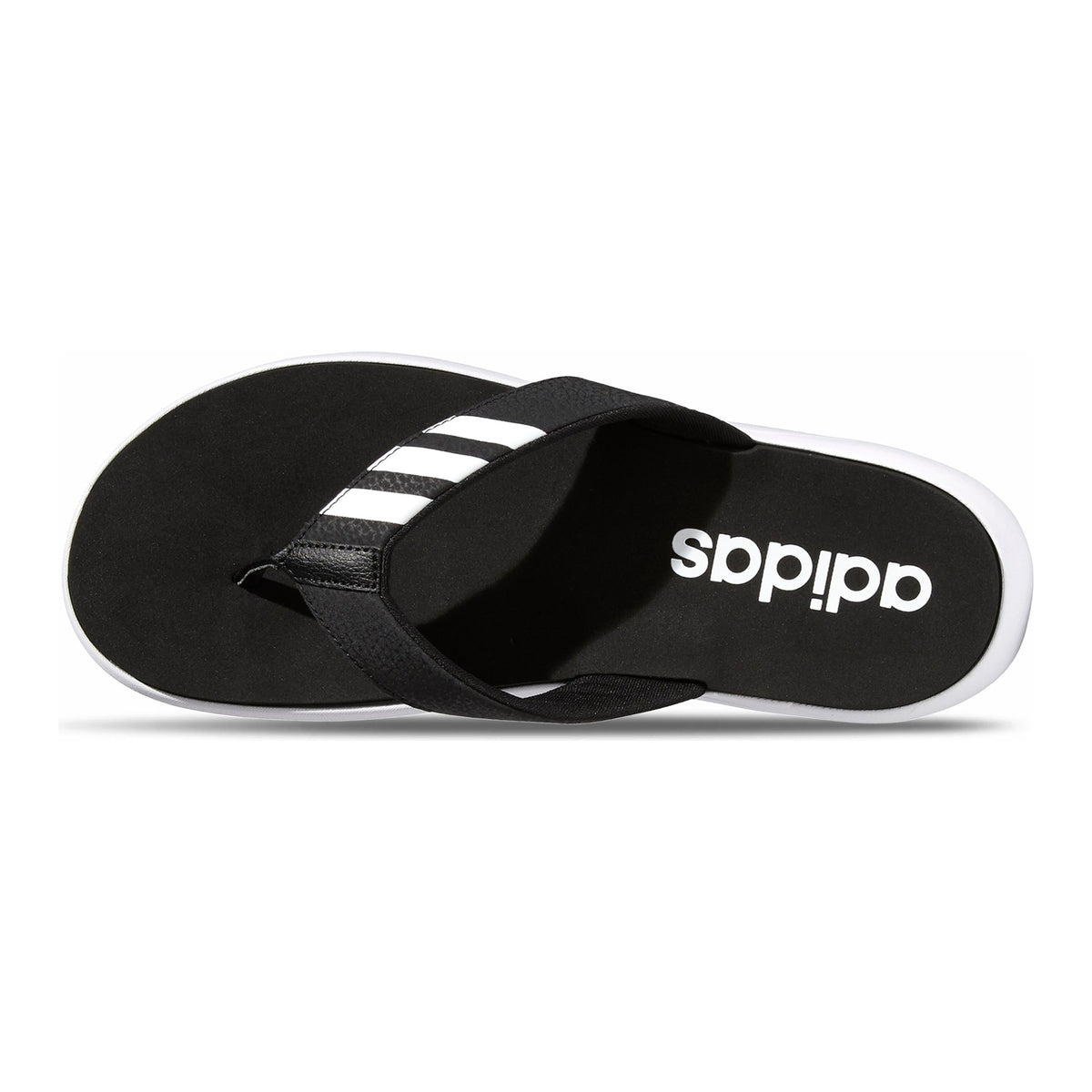[EG2069] MENS ADIDAS COMFORT FLIP-FLOPS 'CORE BLACK' 5