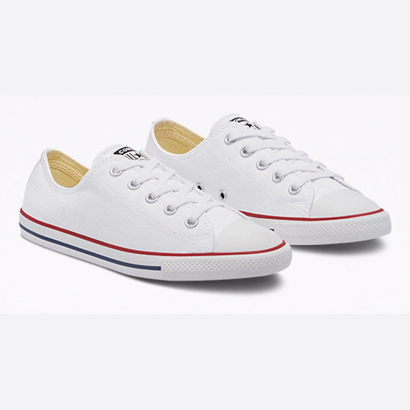 [537204F] WOMENS CONVERSE CHUCK TAYLOR ALL STAR DAINTY OX 'WHITE' - D_08X1