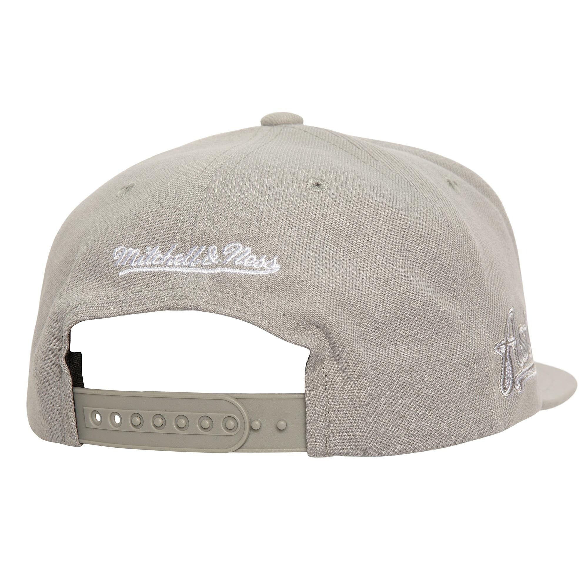MENS MITCHELL & NESS MLB EVERGREEN GREY WHITE SNAPBACK COOP ASTROS