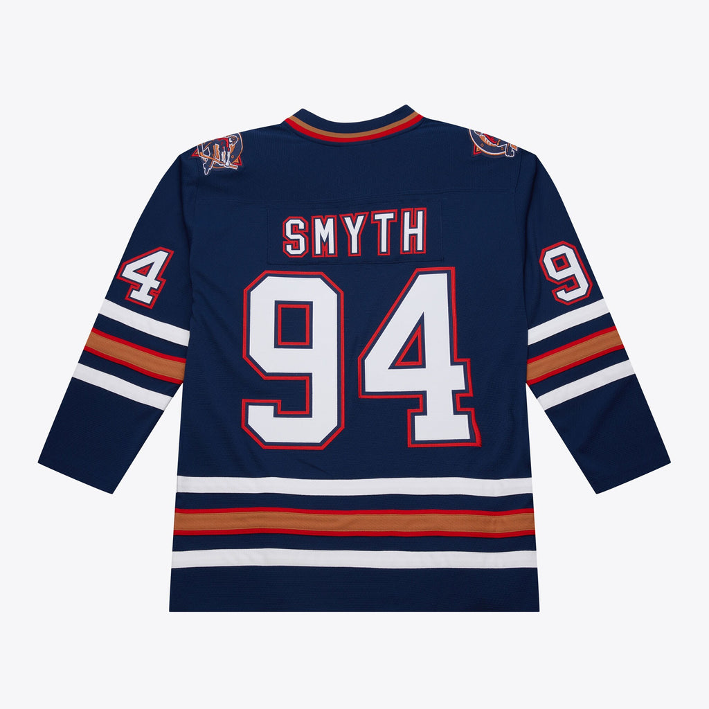 Mens Mitchell & Ness NHL DARK JERSEY OILERS 2005 RYAN SMYTH