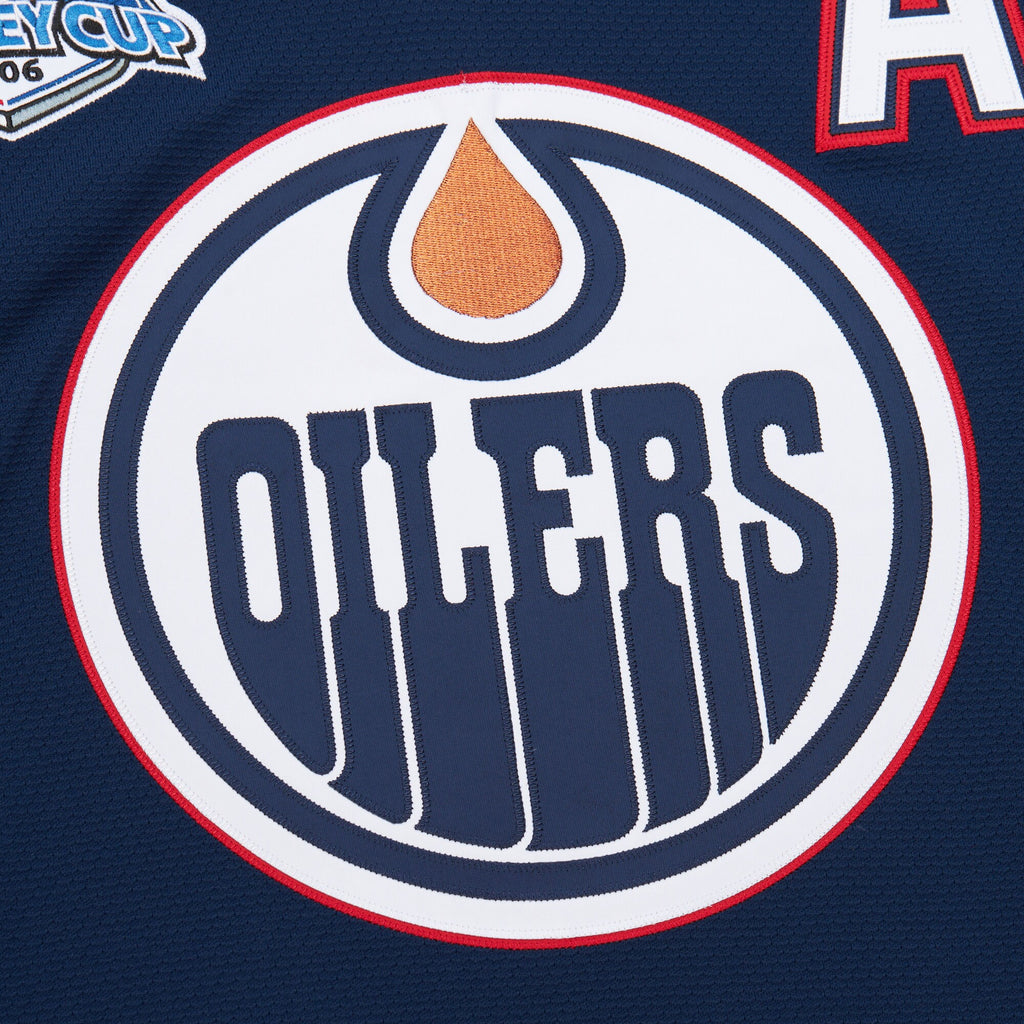 Mens Mitchell & Ness NHL DARK JERSEY OILERS 2005 RYAN SMYTH