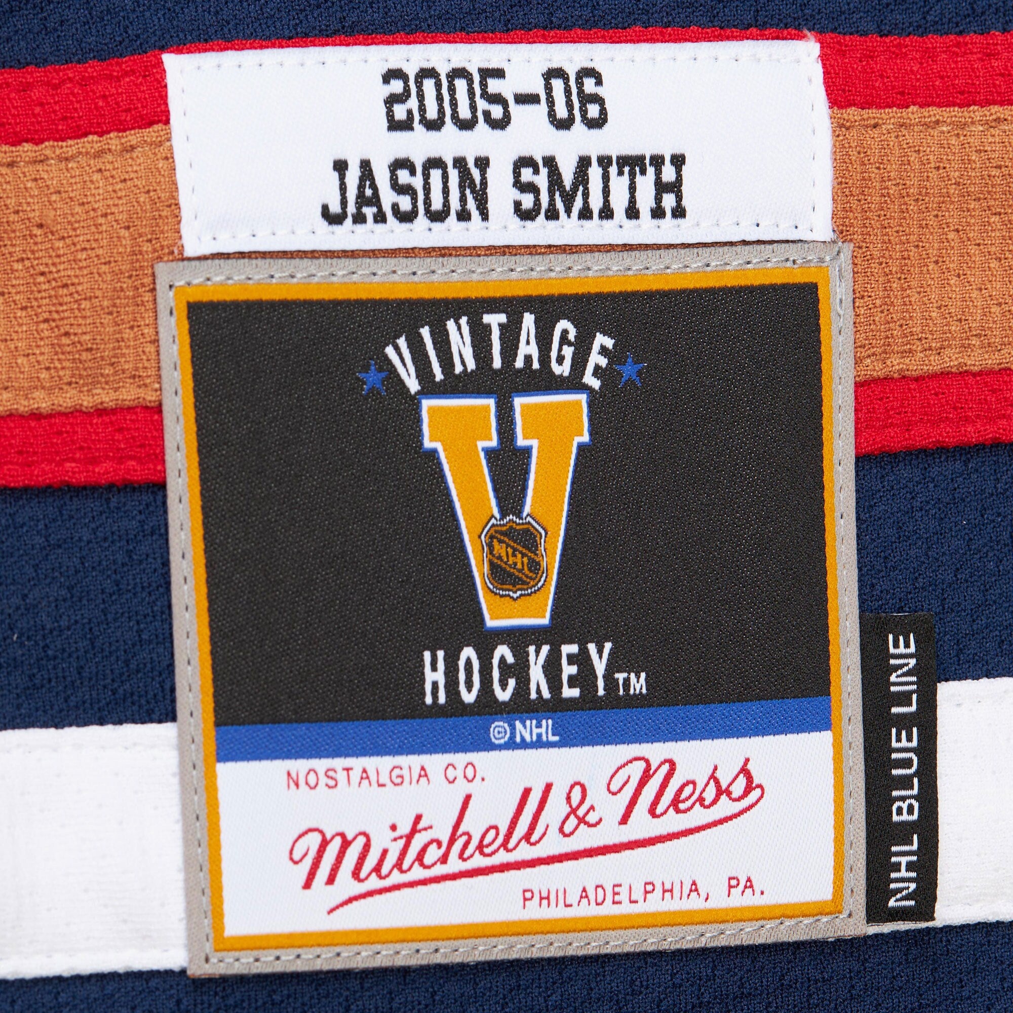 Mens Mitchell & Ness NHL DARK JERSEY OILERS 2005 RYAN SMYTH