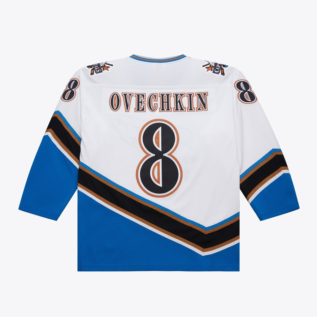 Mens Mitchell & Ness NHL WHITE JERSEY CAPITALS 2005 ALEXANDER OVECHKIN