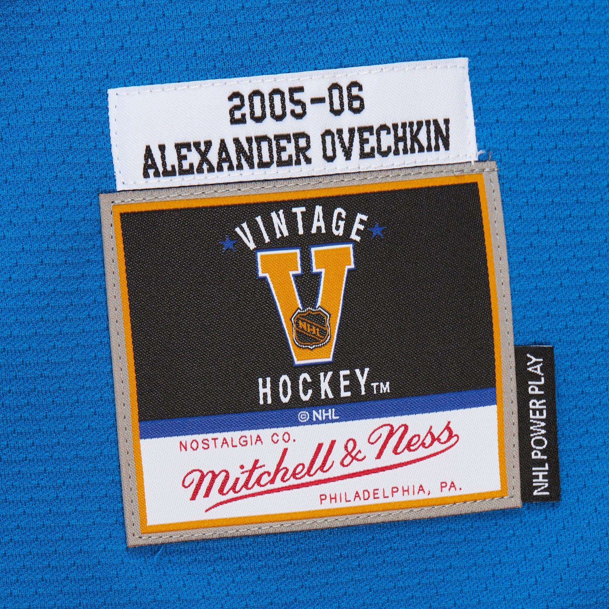 Mens Mitchell & Ness NHL WHITE JERSEY CAPITALS 2005 ALEXANDER OVECHKIN
